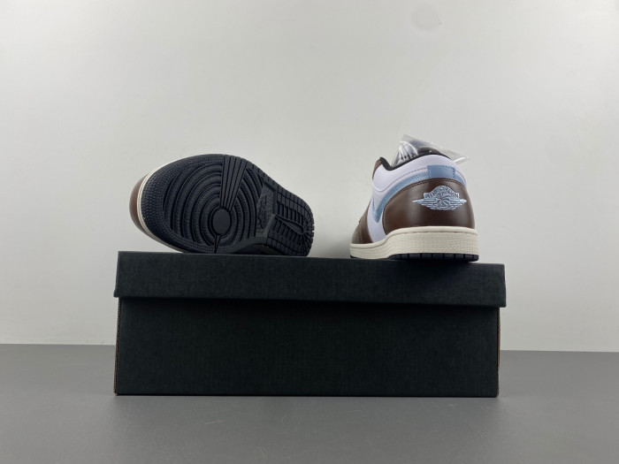 Air Jordan 1 Low SE GS AJ1 Mocha Blue Grey Kids Youth Casual FQ8156-142