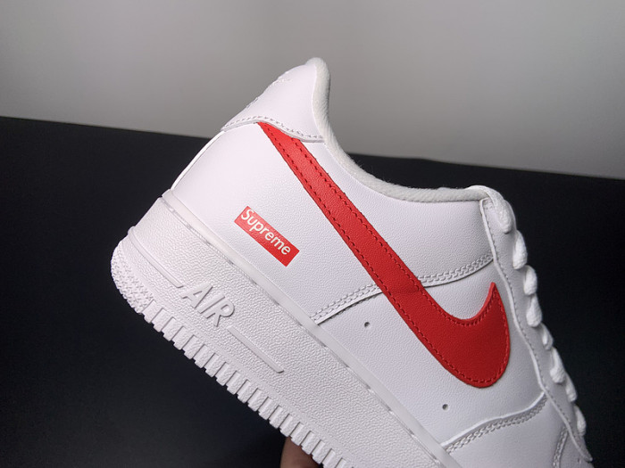 Nike Air Force 1 Low Supreme White Speed Red CU9225-101