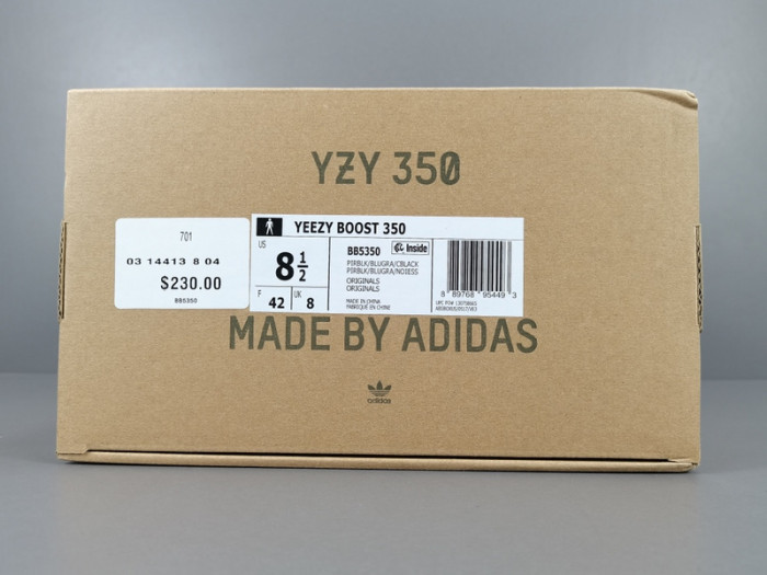 adidas Men Yeezy Boost 350 "Pirate Black" - BB5350