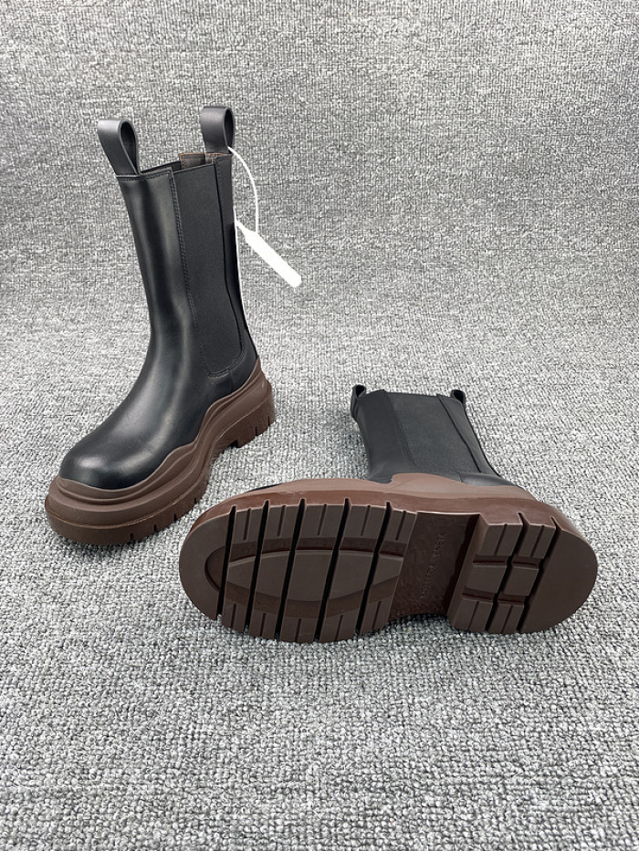 Bottega Veneta Chelsea Tire Leather high Boot