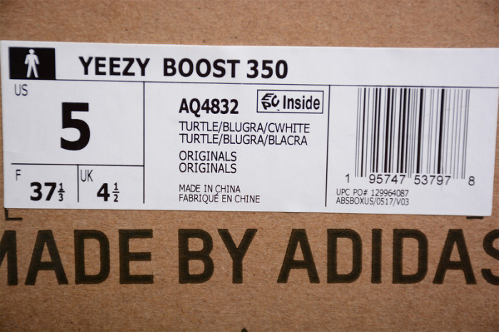 ADIDAS YEEZY BOOST 350 "TURTLE DOVE" AQ4832