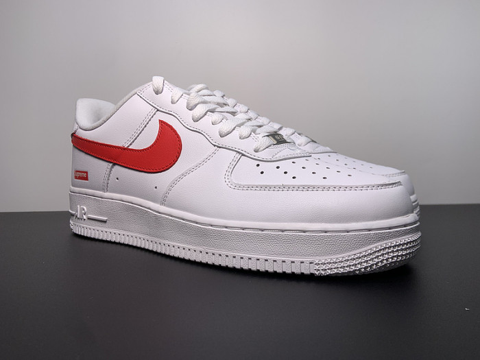 Nike Air Force 1 Low Supreme White Speed Red CU9225-101